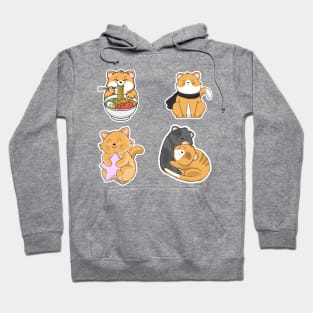 Funny Cute Cat Sticker Pack for cat lover Hoodie